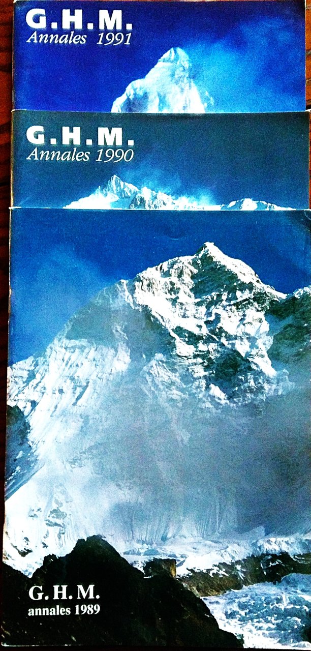 Groupe de Haute Montagne. Annales 1989 - 1990 - 1991.