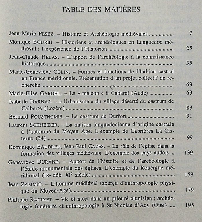 Historiens et Archeologues. Actes de la 3° session d'histoire medievale …