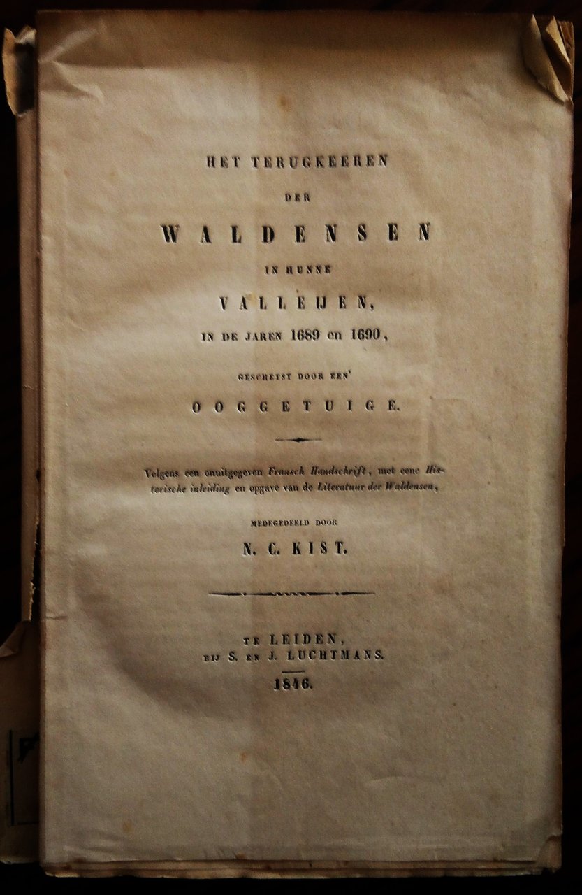 (Il ritorno dei Valdesi nelle loro valli negli anni 1689 …