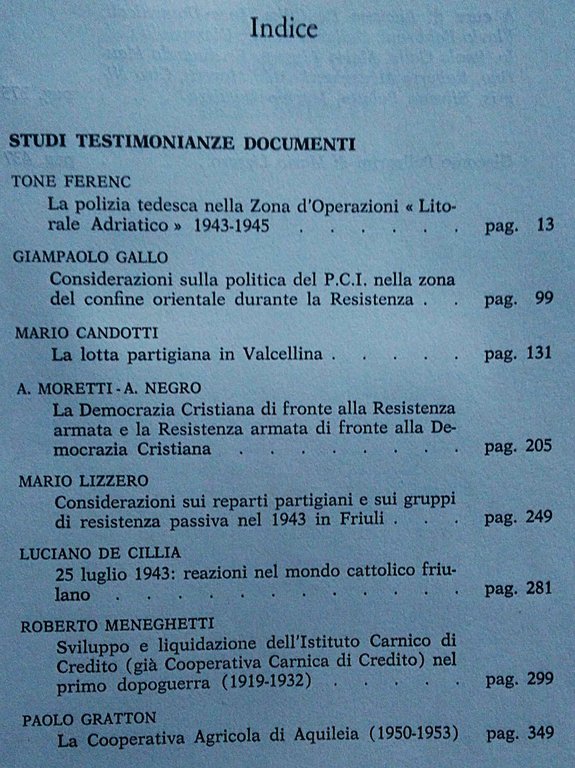 Istituto Friulano per la storia del movimento di liberazione. Storia … | Immagine Gallery 2