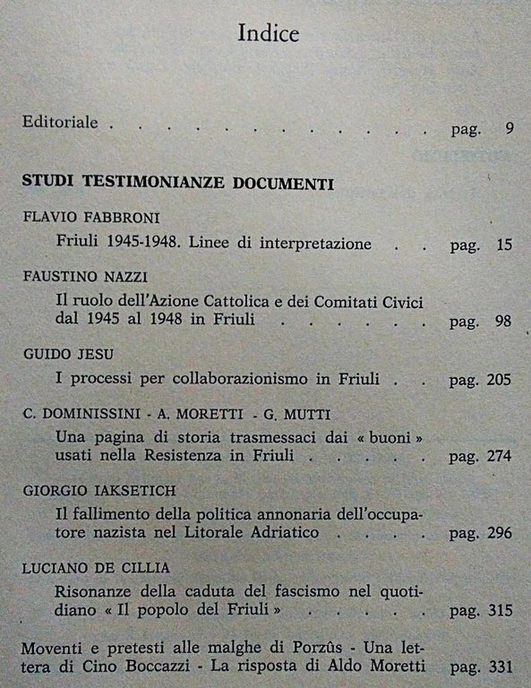 Istituto Friulano per la storia del movimento di liberazione. Storia … | Immagine Gallery 2