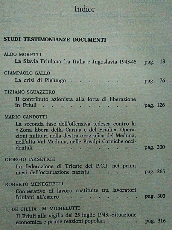 Istituto Friulano per la storia del movimento di liberazione. Storia … | Immagine Gallery 2