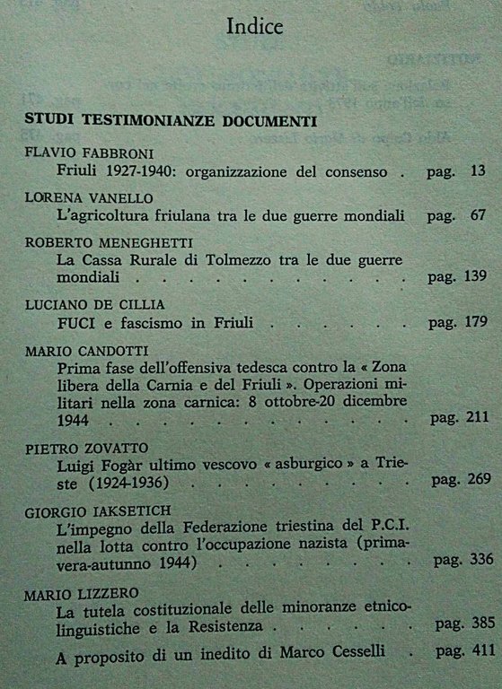 Istituto Friulano per la storia del movimento di liberazione. Storia … | Immagine Gallery 2