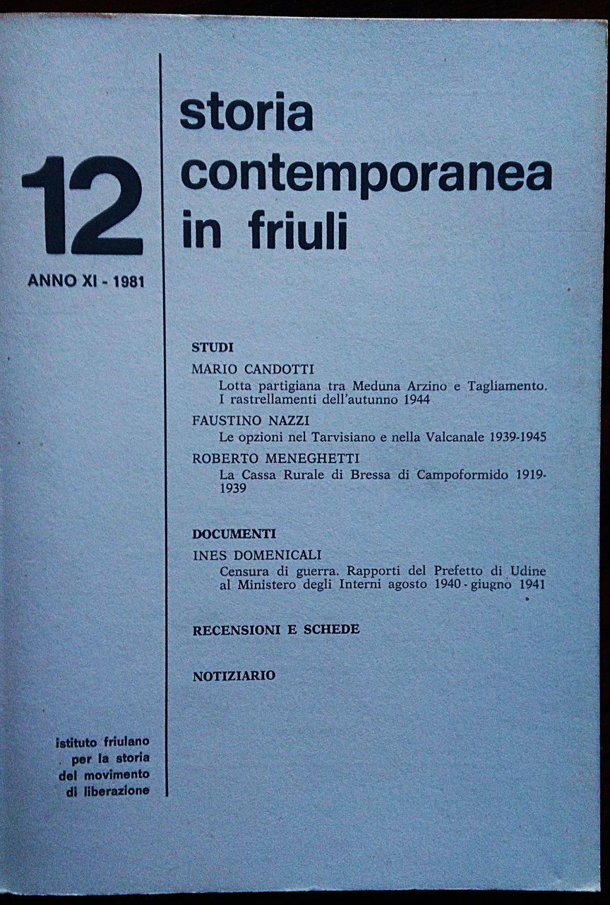 Istituto Friulano per la storia del movimento di liberazione. Storia … | Immagine principale