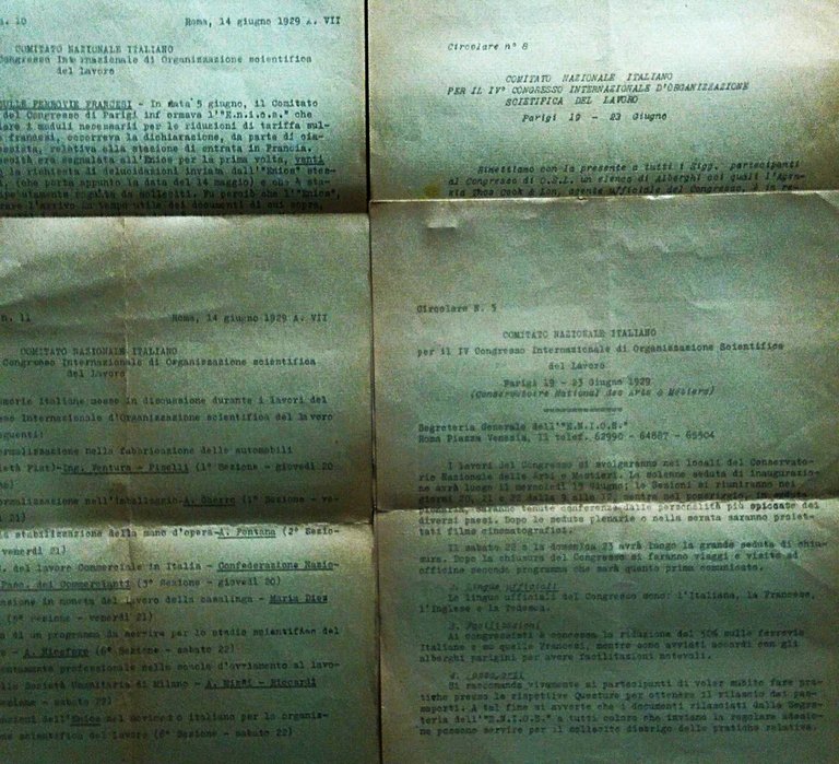 L' Organisation Scientifique du Travail. IV° Congres International Paris 1929.