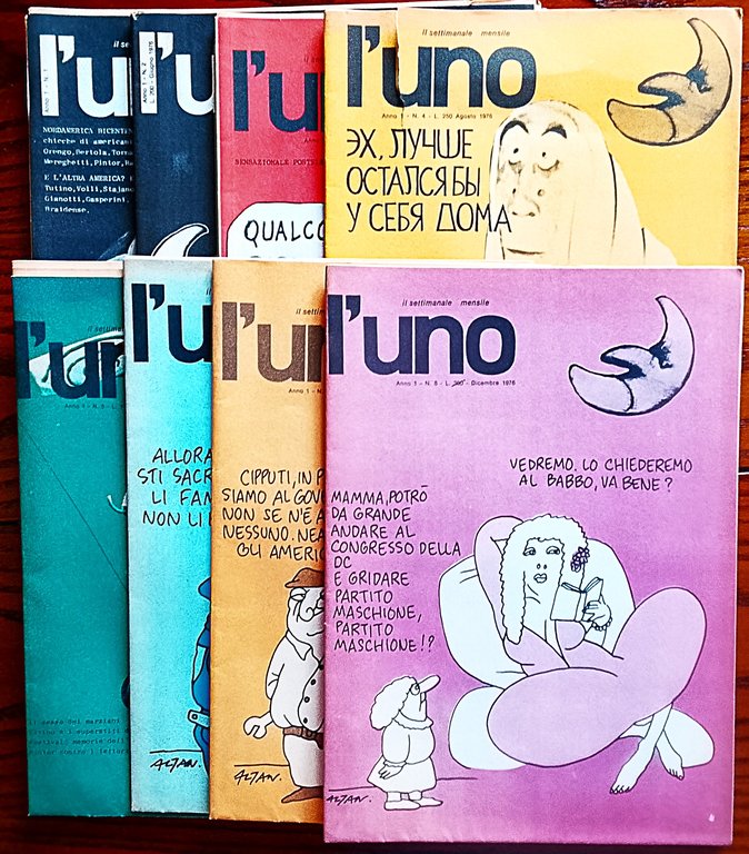 L'Uno. Il settimanale mensile. Anno 1 n.1, maggio 1976, - …