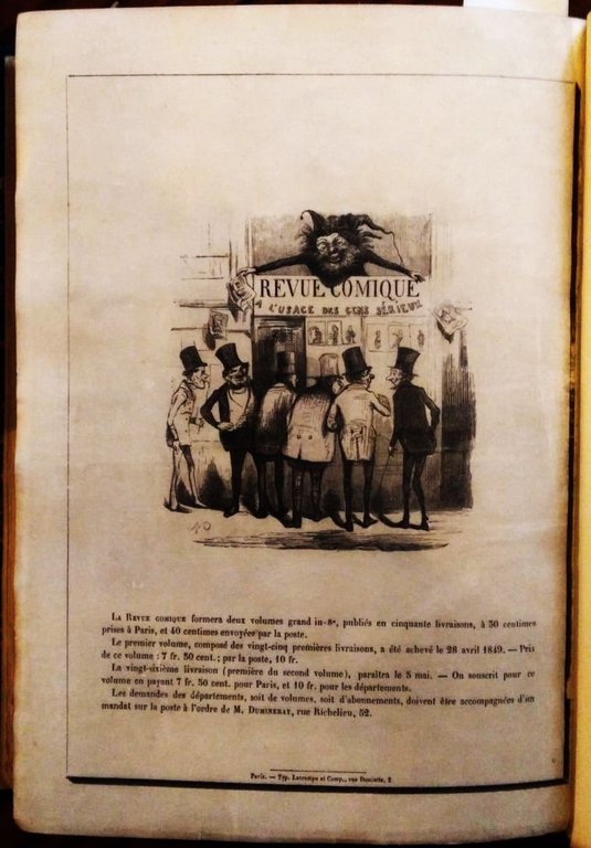 La Revue Comique à l'usage des gens sérieux. Histoire morale, …
