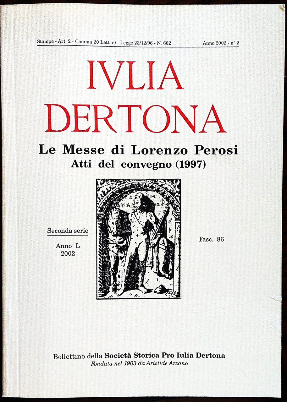 Le Messe di Lorenzo Perosi. Atti del convegno (1997).