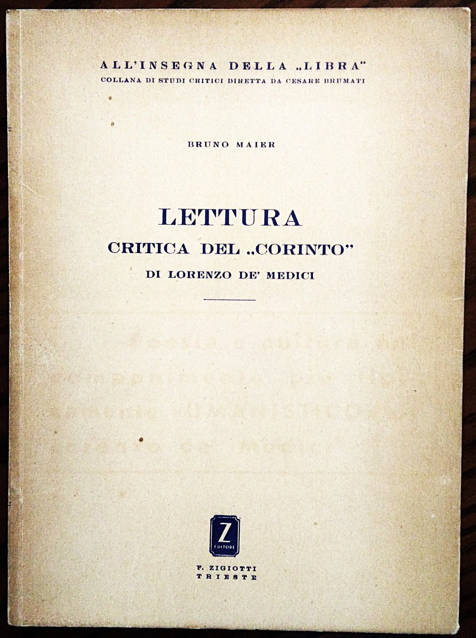 Lettura critica del "Corinto" di Lorenzo Dè Medici.
