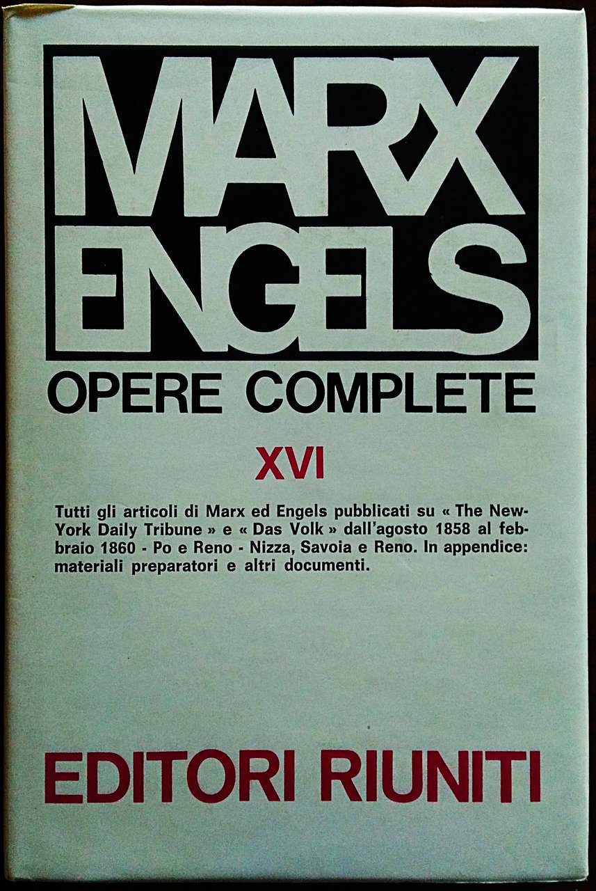 Opere complete. XVI agosto 1858-febbraio 1860.
