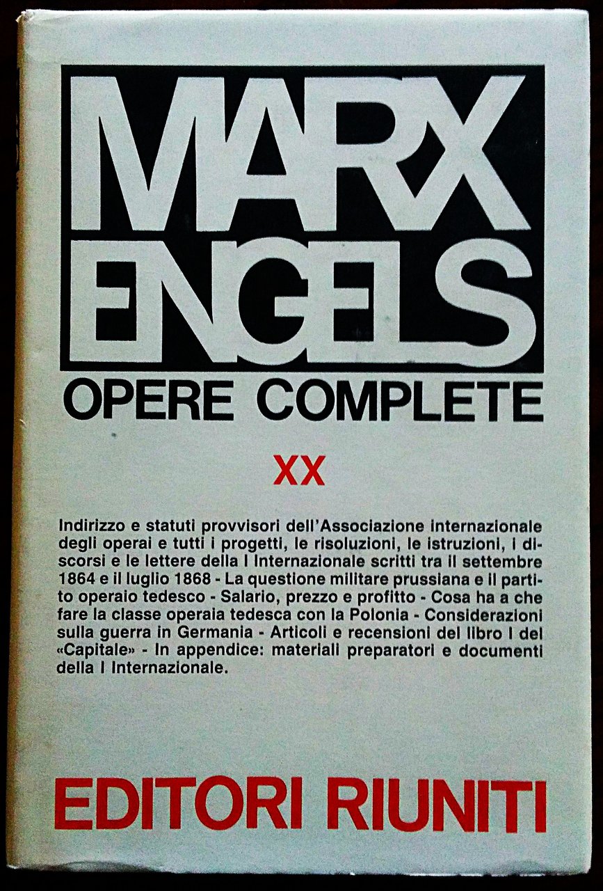 Opere complete XX settembre 1864-luglio 1968