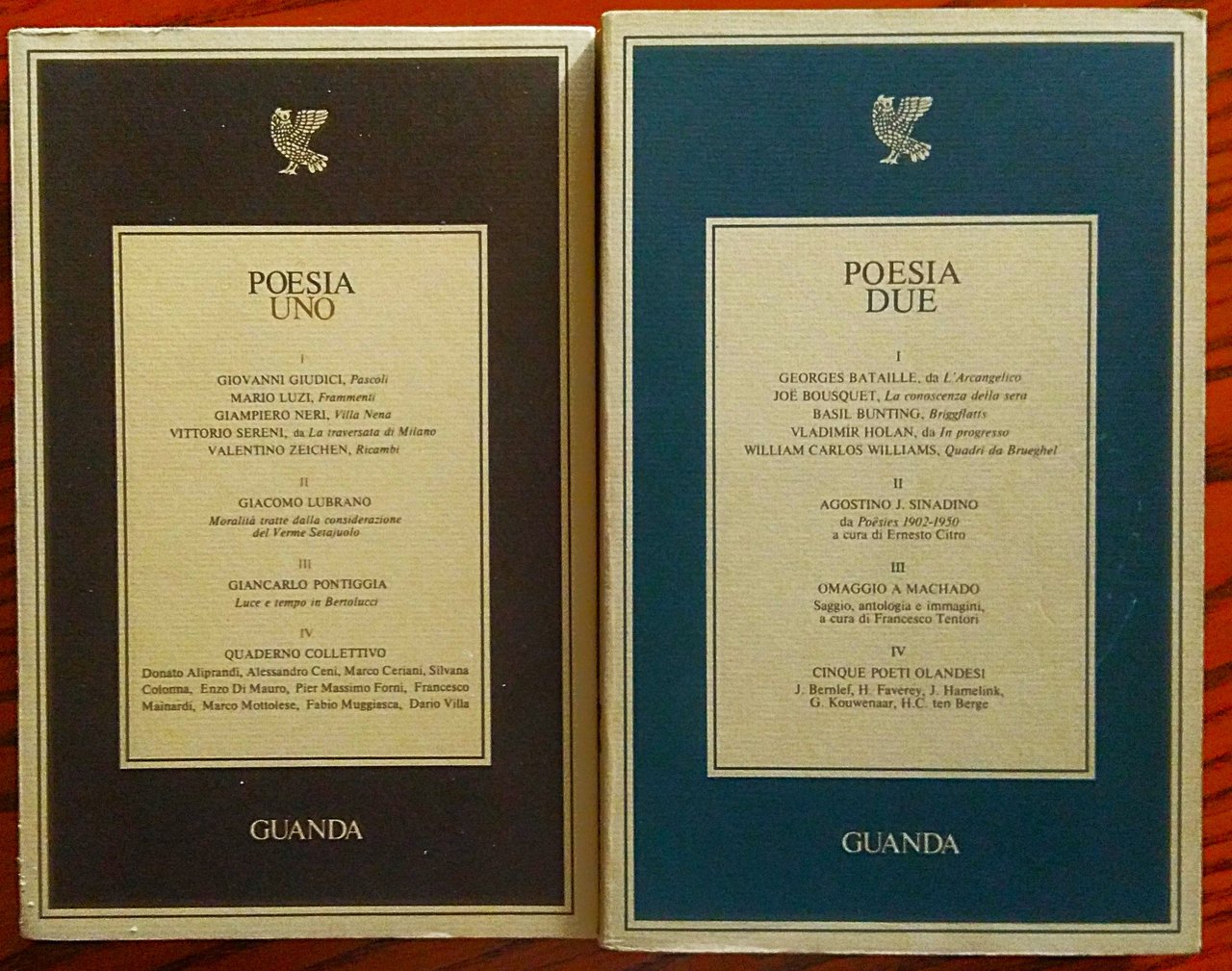 Poesia uno. Poesia due.