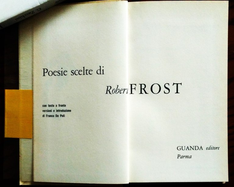 Poesie scelte con testo a fronte. Versioni e introduzione di …