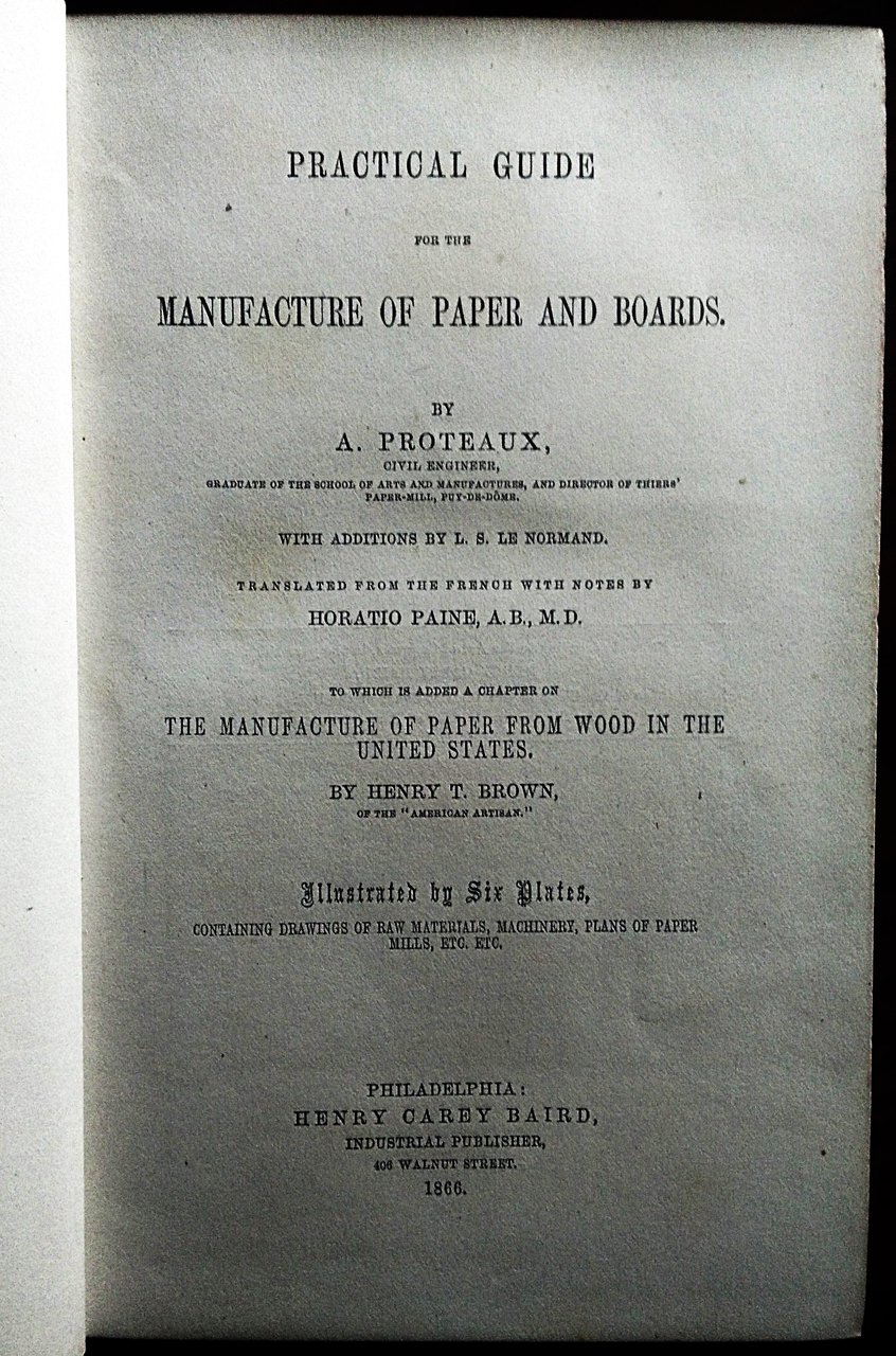 Practical guide for the manufacture of paper and boards. with …