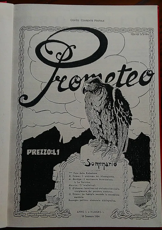 Prometeo rivista di cultura sociale. Anno I. N. 1 - …