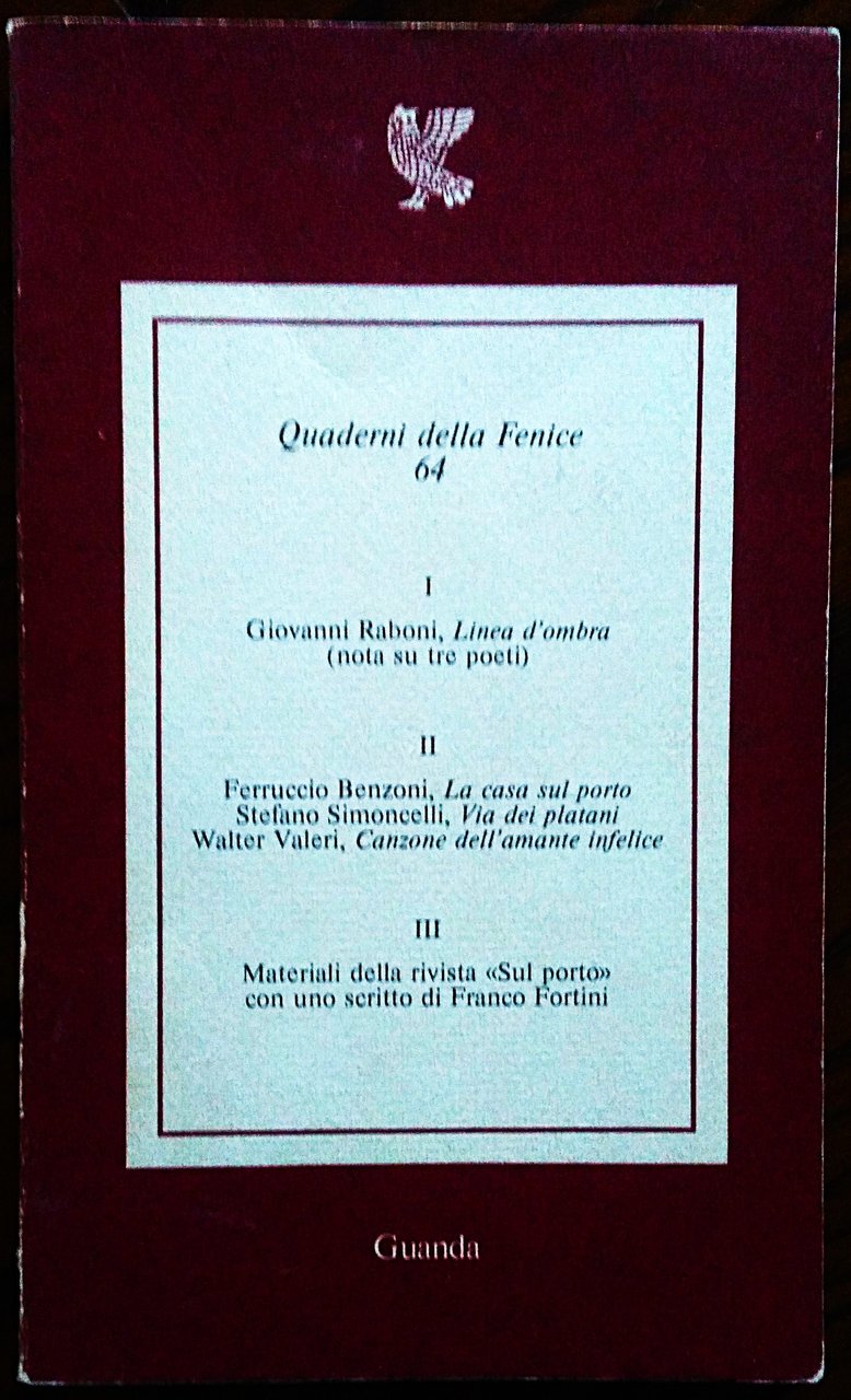 Quaderni della Fenice 64.