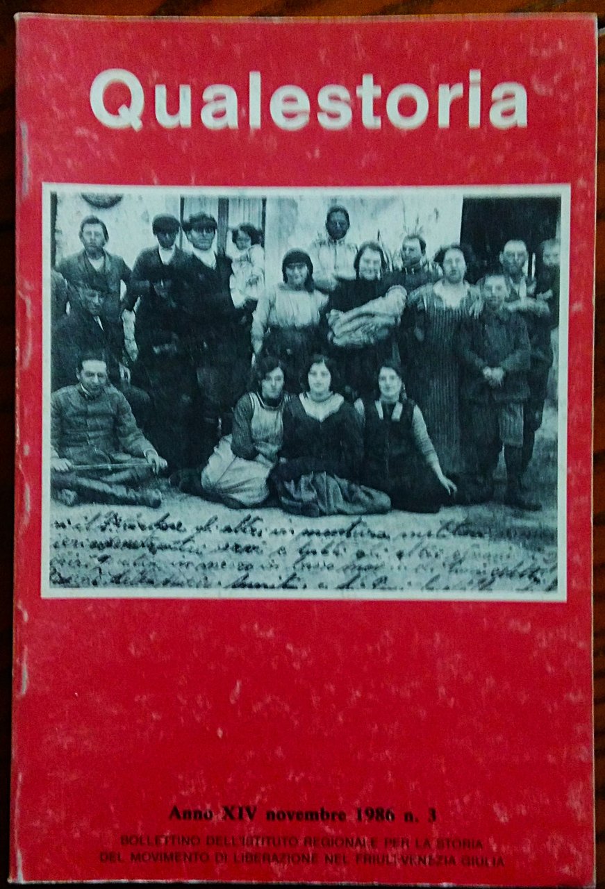 Quale Storia. Bollettino dell' Istituto Regionale per la Storia del …