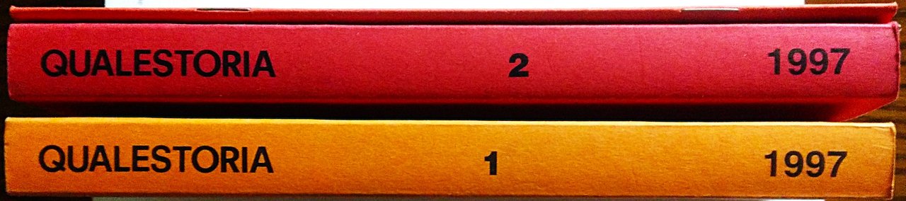 Quale Storia. Bollettino dell' Istituto Regionale per la Storia del …