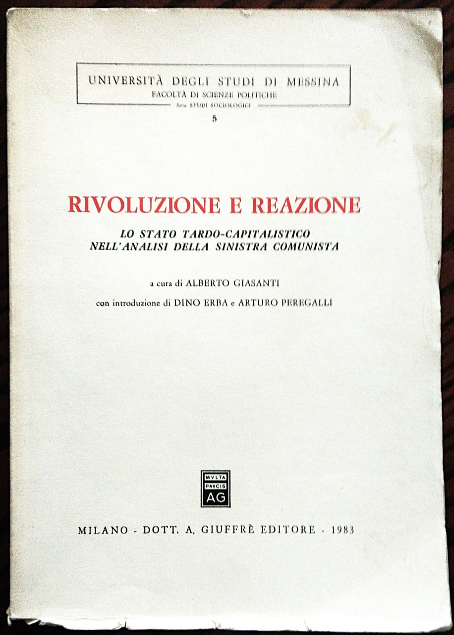 Rivoluzione e reazione. Lo stato tardo-capitalista nell'analisi della sinistra comunista. … | Immagine principale