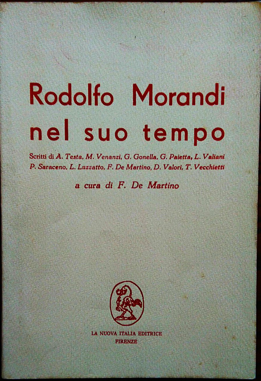 Rodolfo Morandi nel suo tempo. Scritti di A. Testa, M. … | Immagine principale