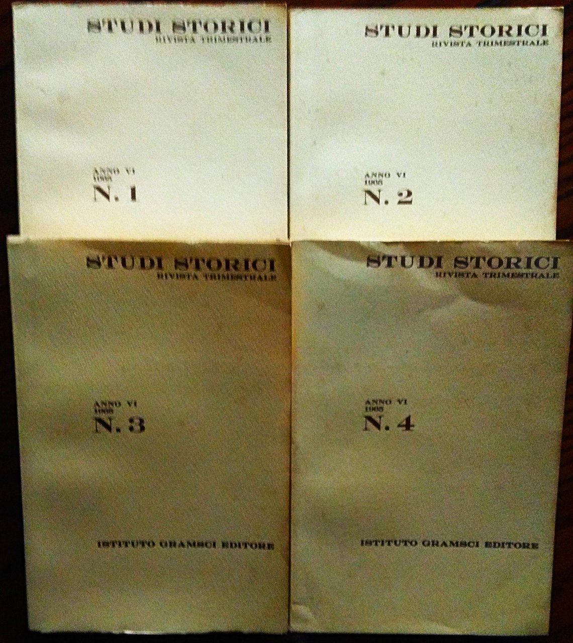 Studi storici anno VI, 1965.