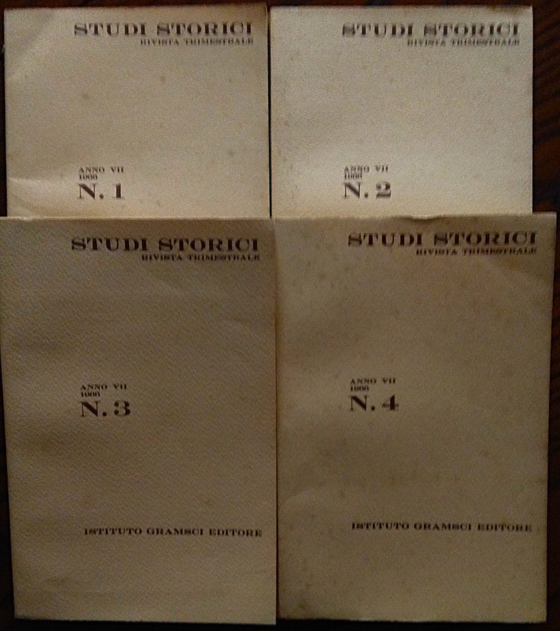 Studi storici anno VII, 1966