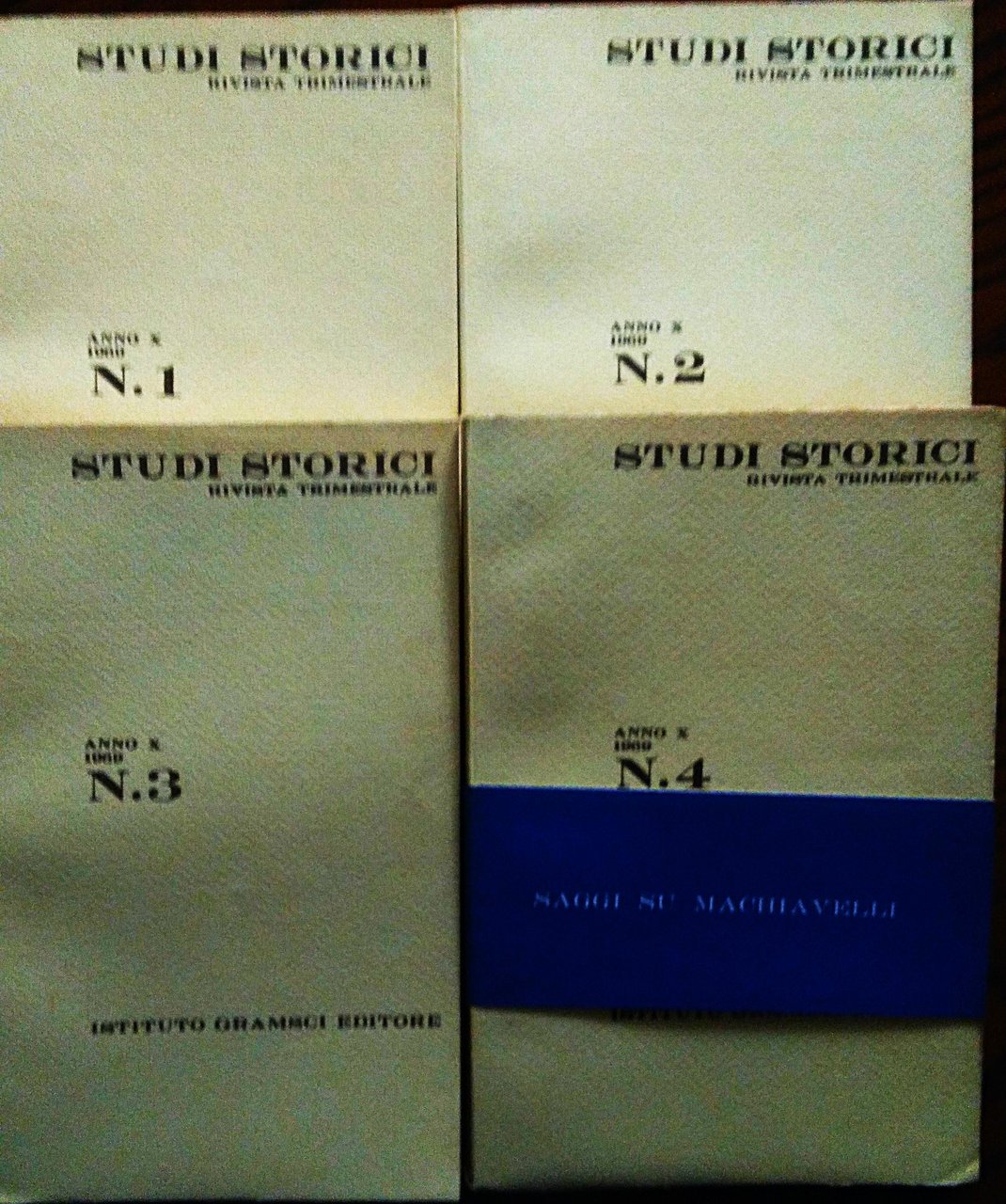 Studi storici anno X, 1969.