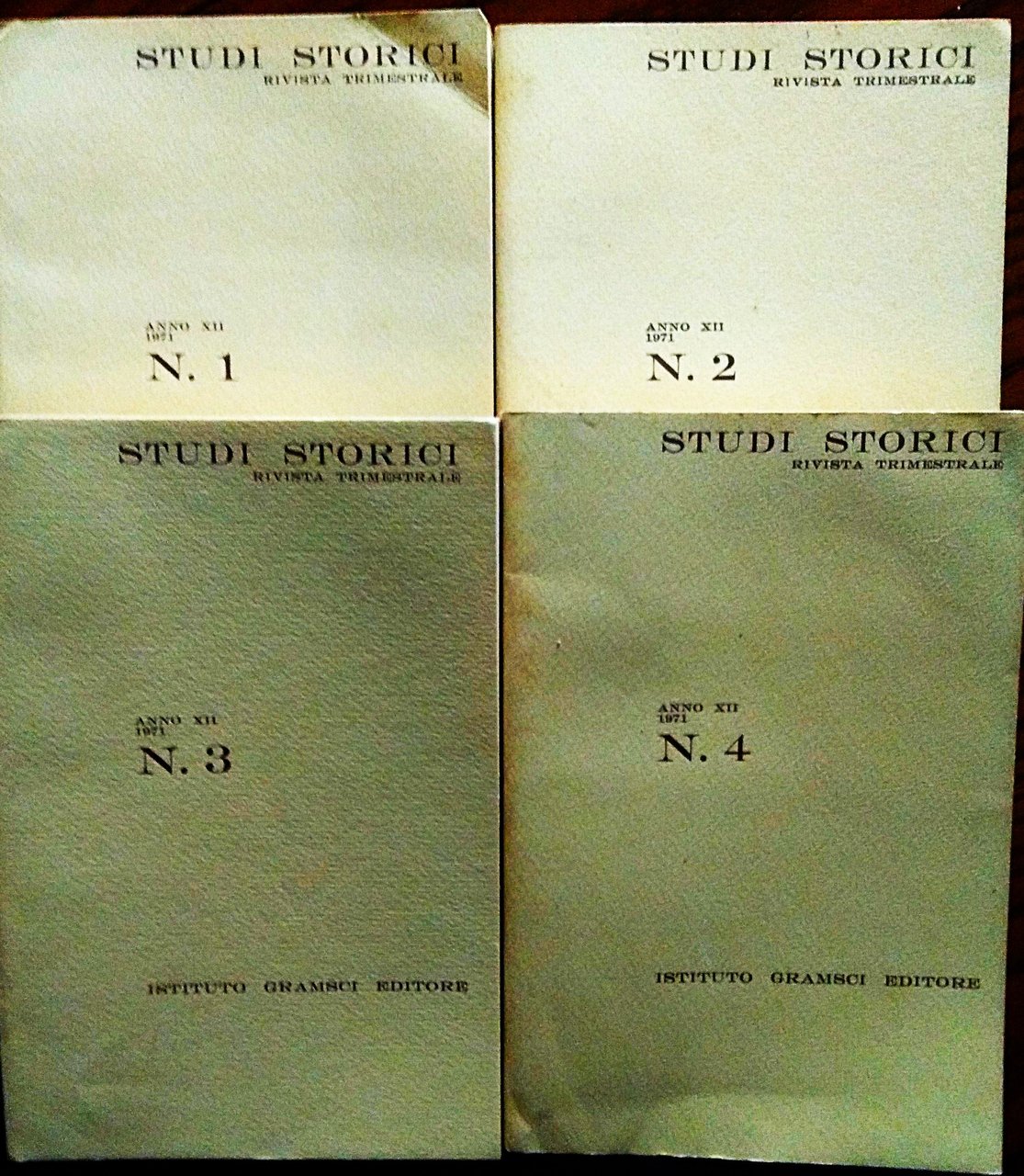 Studi storici anno XII, 1971.