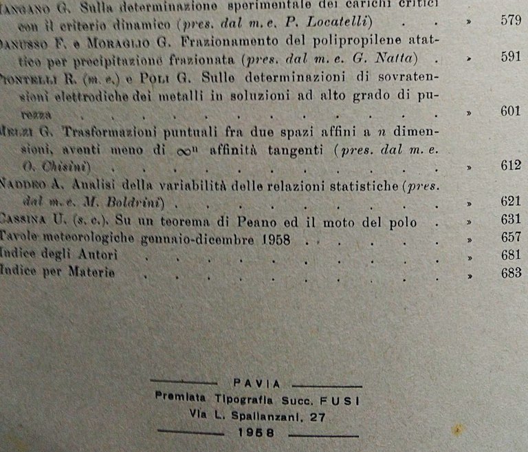 Su un teorema di Peano ed il moto del polo. … | Immagine Gallery 3