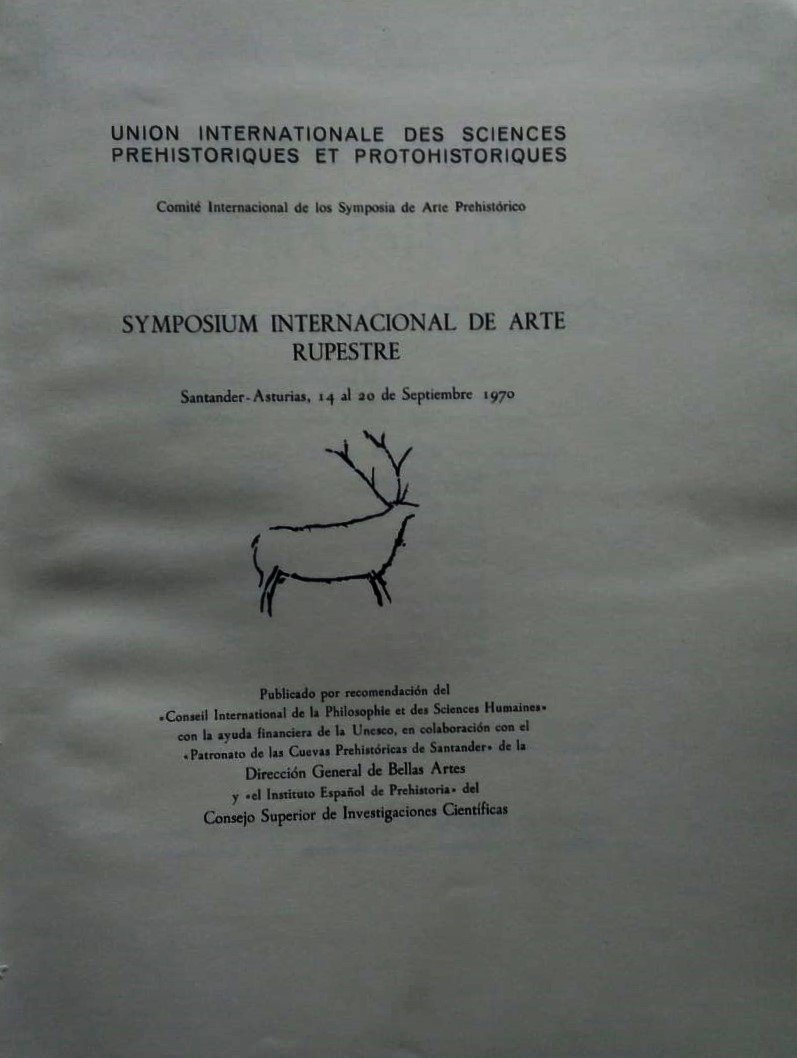 Symposium. Symposium internacional de arte rupestre. Santander - Asturias 14 …