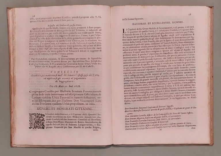 Deputatione di nuove gabelle fondata nel pubblico Conseglio dell'anno 1648. …