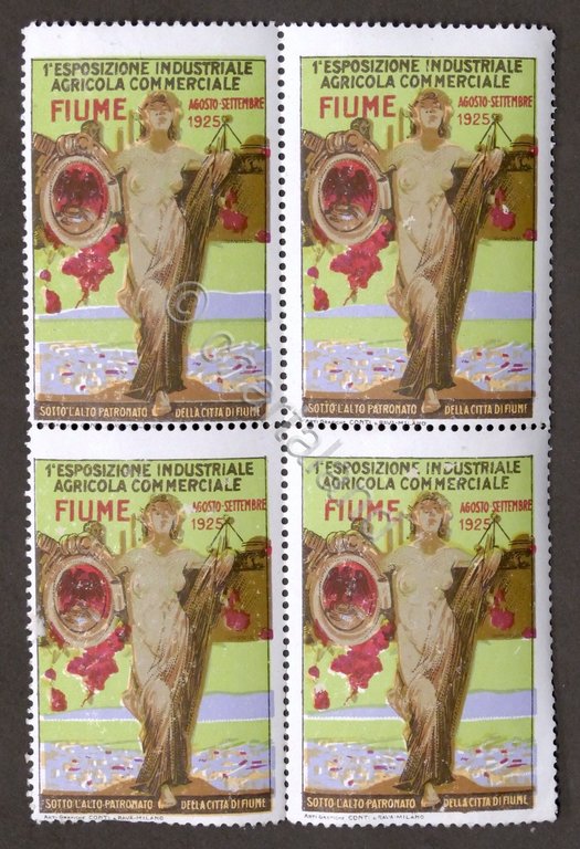 1^ Esposizione Industriale Agricola di Fiume - Lotto 4 chiudilettera …