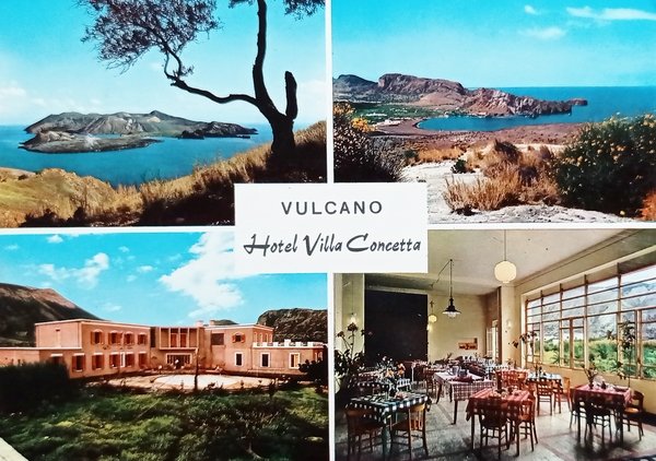 Cartolina - Vulcano - Hotel Villa Concetta - Vedute diverse …