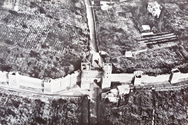 Cartolina - Roma dall'Aereo - Porta S. Sebastiano - 1956