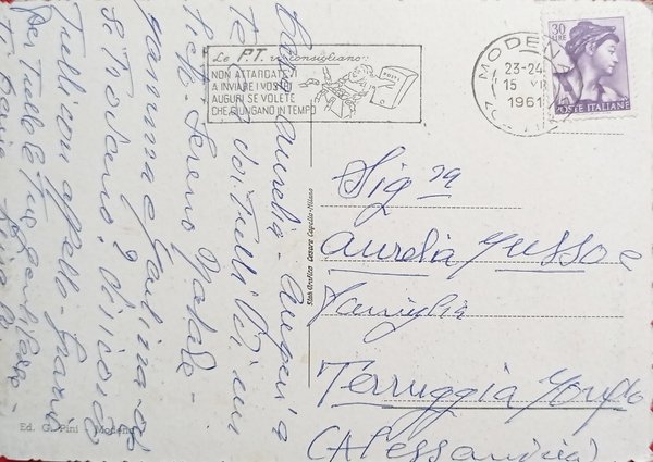 Cartolina - Modena - Largo Garibaldi e Fontana Monumentale - …