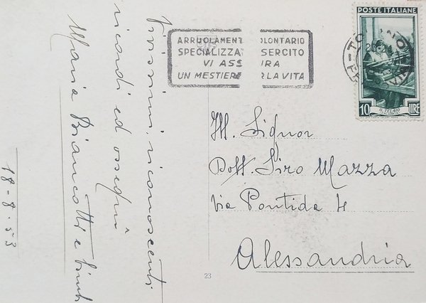 Cartolina - Bardonecchia - Colonia Alpina - Sfondo Punta Nera … | Immagine Gallery 2