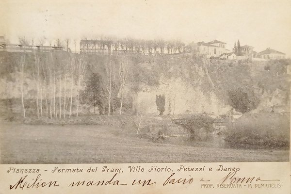 Cartolina - Pianezza - Fermata del Tram - Ville Fiorio, …