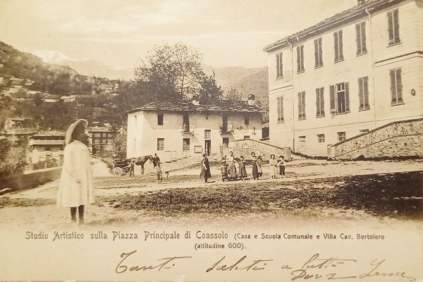 Cartolina - Studio Artistico sulla Piazza di Coassolo ( Torino …