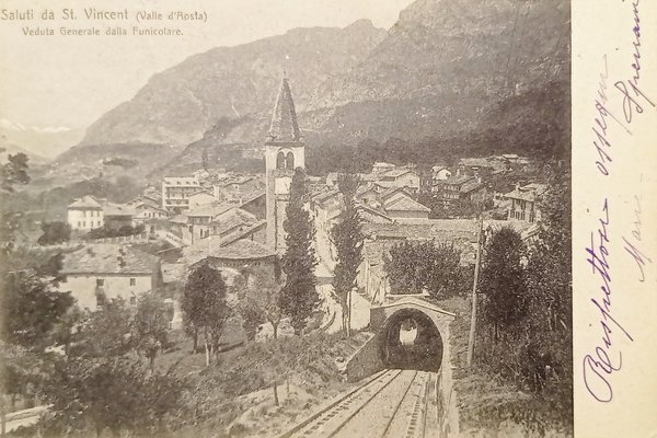 Cartolina - Saluti da St. Vincent - Veduta Generale dalla …