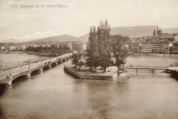 Cartolina - Svizzera - Geneve - Mont Blanc - 1925 …