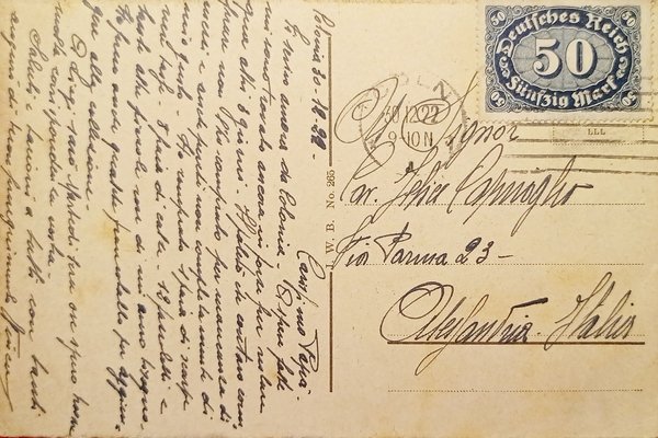 Cartolina - Germania - Köln - Hauptpostamt - 1922