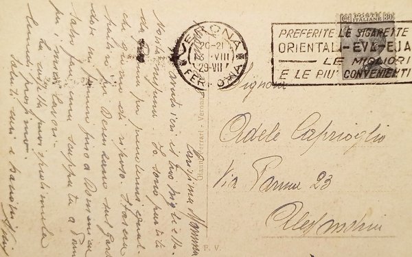 Cartolina - Verona - Arche Scaligere - Esterno - 1929