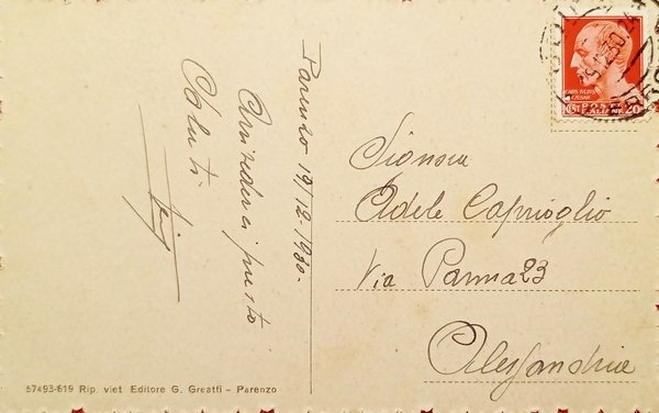 Cartolina - Croazia - Parenzo - Casa Veneta - 1930