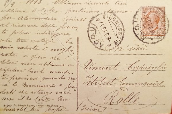 Cartolina - Acqui - Seminario - Duomo e Vescovado - …