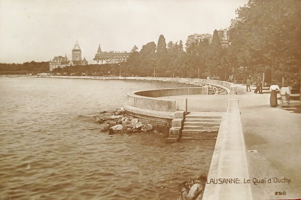 Cartolina - Svizzera - Lausanne - Le Quai d'Ouchy - …