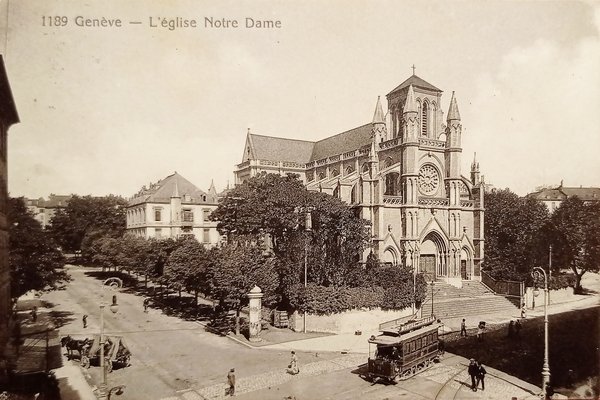 Cartolina - Svizzera - Geneve - Eglise Notre Dame - …