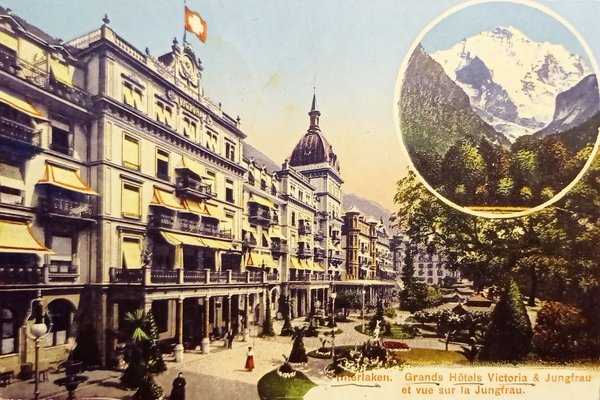 Cartolina - Merlaken - Grands Hotels Victoria & Jungfrau - …