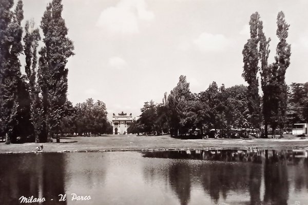 Cartolina - Milano - Il Parco - 1960 ca.