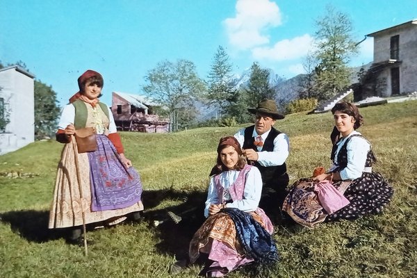 Cartolina - Folklore della Valle Vigezzo - 1963