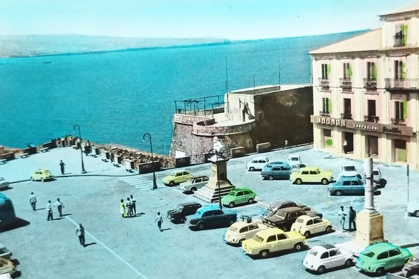 Cartolina - Pizzo Marina - Monumenti a Umberto I ed …